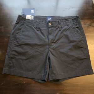 GAP Women's Classic 5" Inseam Mid Rise Shorts Black NWT